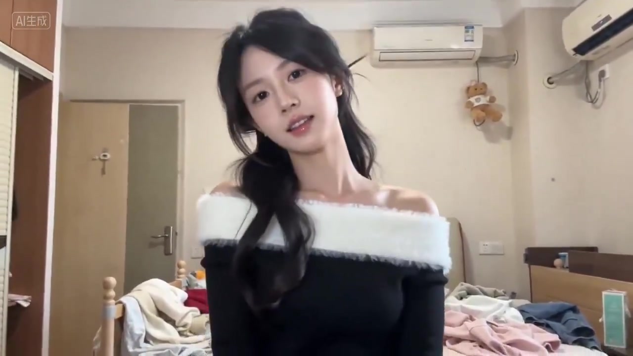 卧室自拍女孩Vlog